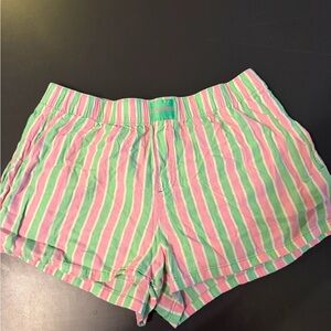 Joyspun Striped Lounge / Sleep Shorts – Pink & Green